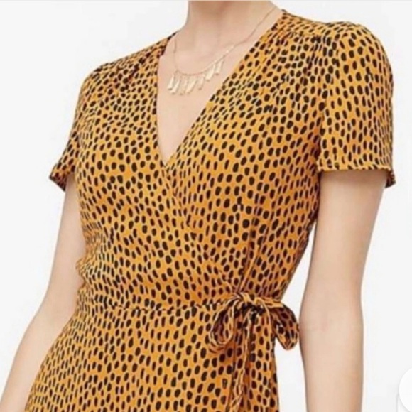 J.Crew Women’s Leopard Print Mini Wrap Dress Size 6 | Relaxed Fit Sundress (O-5) - Picture 2 of 9